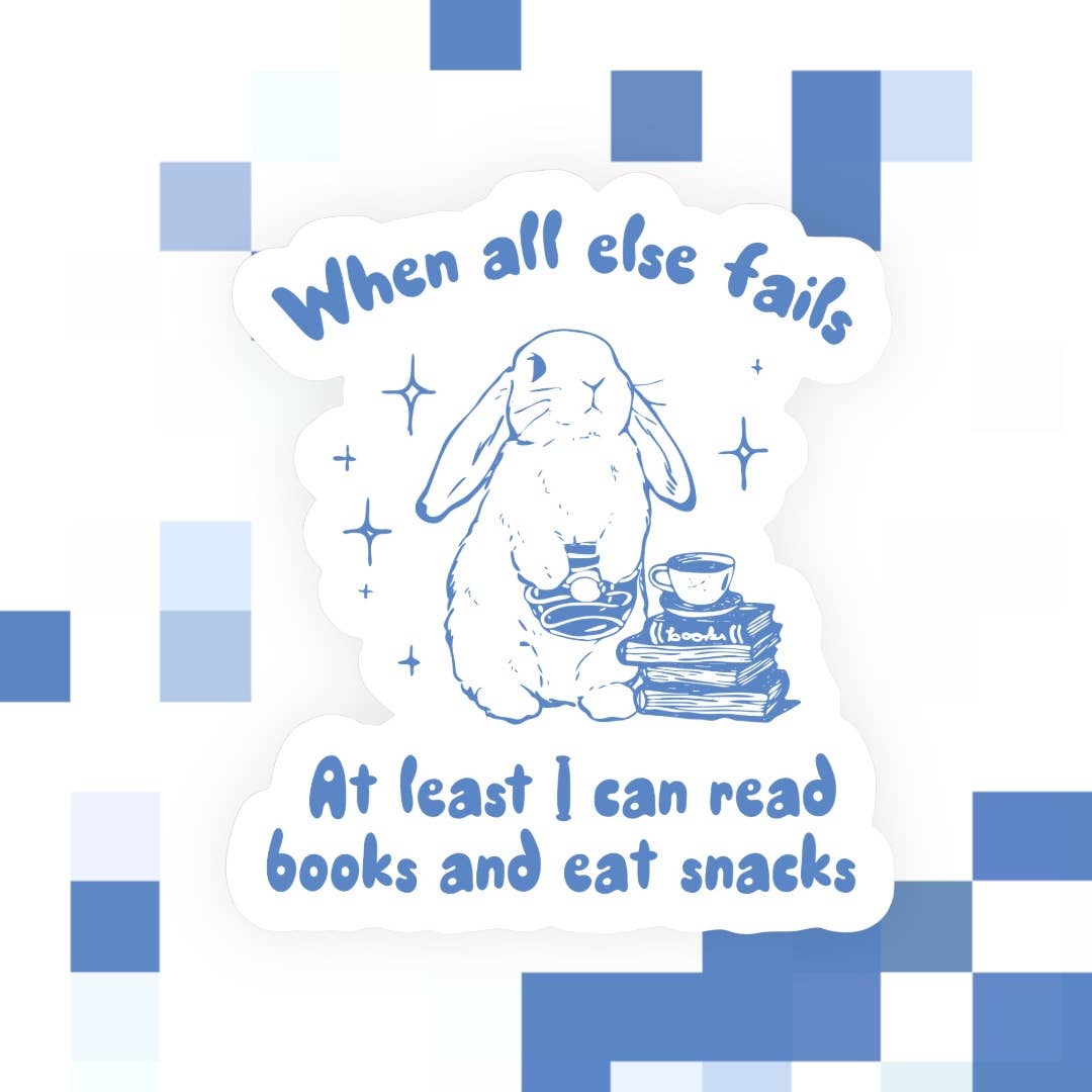 Read Books & Eat Snacks Sticker