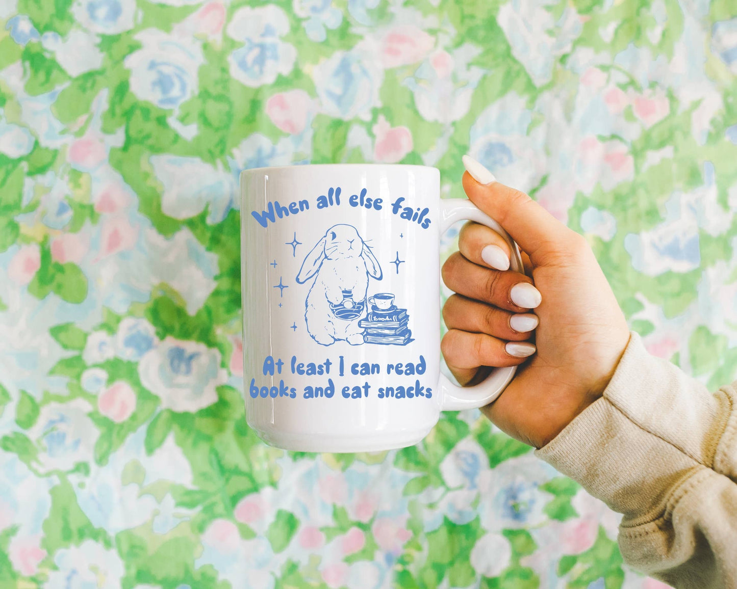 Books and Snack Coffee Mug