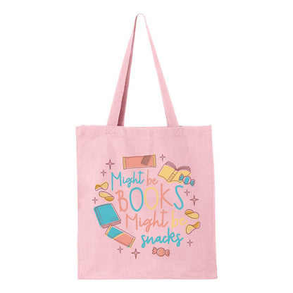 Might Be Books. Might Be Snacks Tote Bag