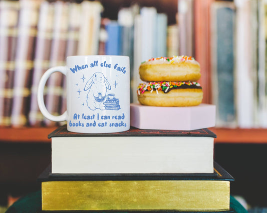 Books and Snack Coffee Mug