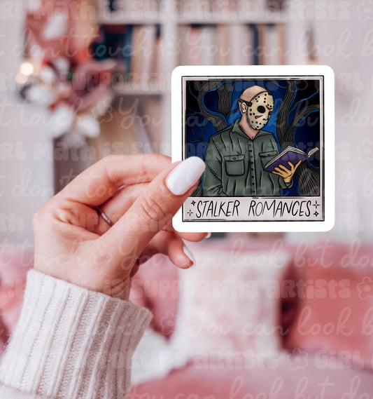 Stalker Romance Horror Bookish Sticker