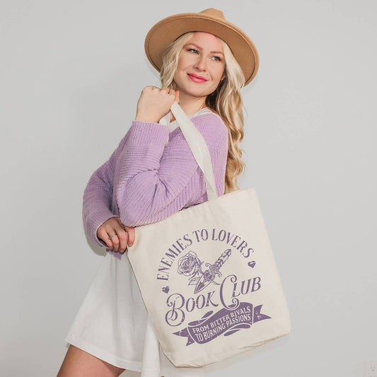 Enemies To Lovers Book Club Tote Bag