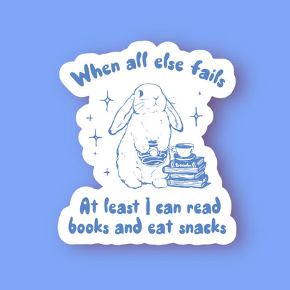 Read Books & Eat Snacks Sticker